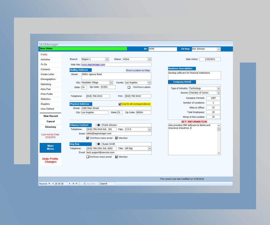 SEGManager